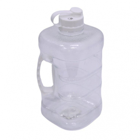 Gym water bottle 2L clear